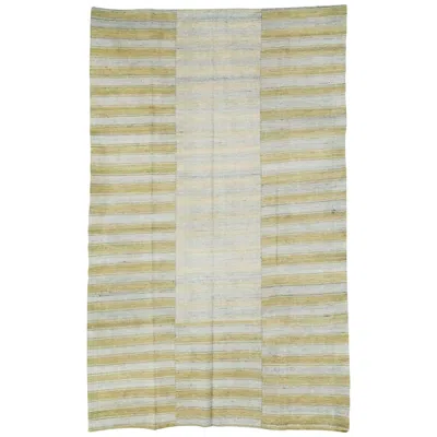 Pre-owned 1stdibs Galerie Shabab Collection Late 20th Century Turkish Flatweave Rug In Sand