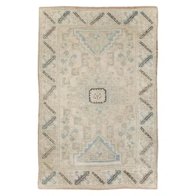 Pre-owned 1stdibs Galerie Shabab Collection Mid-20th Century Handmade Turkish Anatolian Throw Rug In Sand