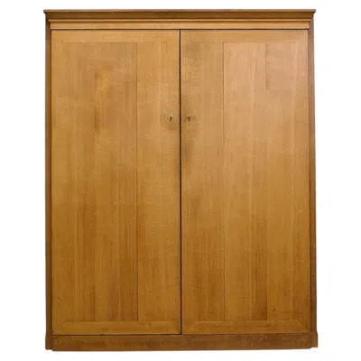 Pre-owned 1stdibs Georgian Style Oak Compact Wardrobe, 1930s In Brown