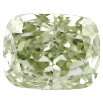 Pre-owned 1stdibs Gia 1.01ct Fancy Grayish Greenish Yellow Cushion Mod Brilliant Diamond Si2