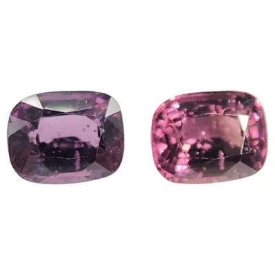 Pre-owned 1stdibs Gia Certified Cushion Cut 4.10 Ct Purplish Pink Spinel Gemstone, Myanmar Origin