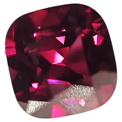 Pre-owned 1stdibs Gia Certified Natural 3.59 Carat Unheated Red Spinel, Square Cushion Cut
