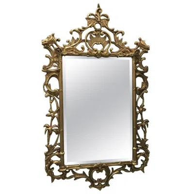 Pre-owned 1stdibs Giltwood Mirror In Gray