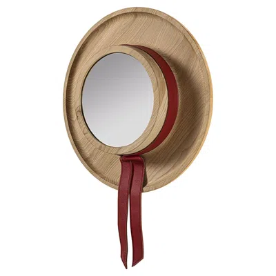 Pre-owned 1stdibs Gondole Cedar Mirror In Brown