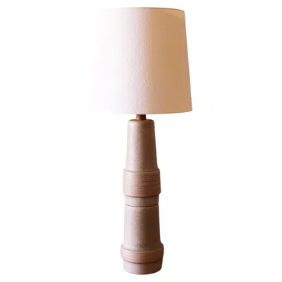 Pre-owned 1stdibs Gordon And Jane Martz M145 Tall Lamp For Marshall Studios Light Gray Brown Speck