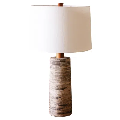 Pre-owned 1stdibs Gordon And Jane Martz M191 Lamp For Marshall Studios Sanded Glaze Earthy Brown