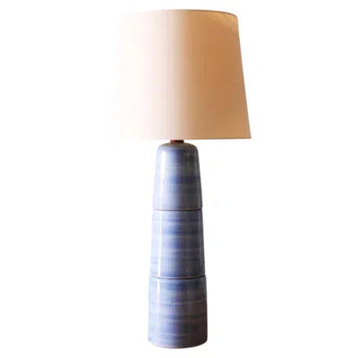 Pre-owned 1stdibs Gordon And Jane Martz M55 Lamp For Marshall Studios Tall Baby Blue Gloss Tootsie