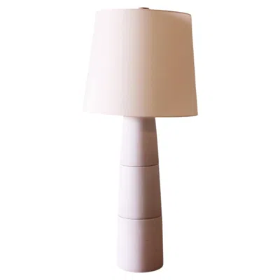 Pre-owned 1stdibs Gordon And Jane Martz M55 Lamp For Marshall Studios Tall White Sanded Glaze Toot