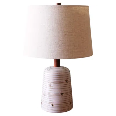 Pre-owned 1stdibs Gordon And Jane Martz M56 Lamp For Marshall Studios White Tan Black Decorations