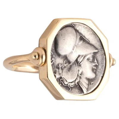 Pre-owned 1stdibs Greek Drachm Coin Ring, Circa Iv-iii Century Bc In Multi