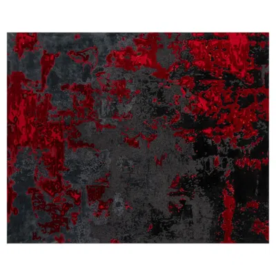 Pre-owned 1stdibs Handcrafted Chinese Carpet By Fuli, Custom Design, 240x300 Cm In Black