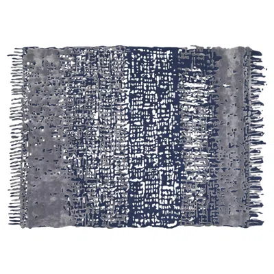 Pre-owned 1stdibs Handcrafted Chinoiserie Carpet By Fuli, Wool & Viscose, Modern Design In Gray