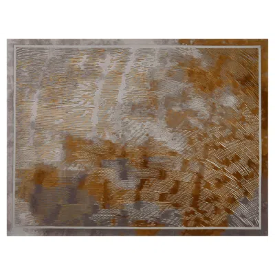 Pre-owned 1stdibs Handcrafted Chinoiserie Rug By Fuli, Wool & Silk, Nature-inspired In Brown