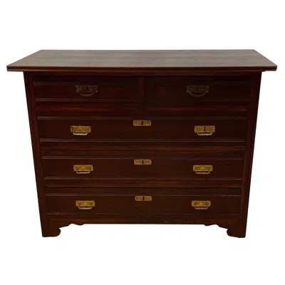 Pre-owned 1stdibs Hand-crafted Jugendstil Chest Of Drawers, Mahogany, Sweden, Circa 1910 In Brown
