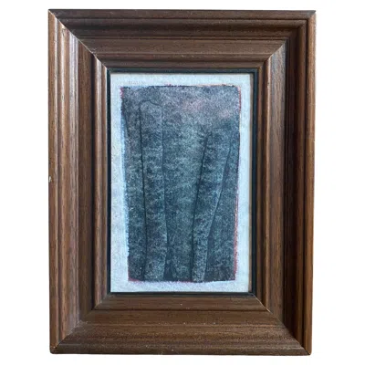 Pre-owned 1stdibs Hand-crafted Organic Modern Cast Paper Relief, Late 20th Century In Brown