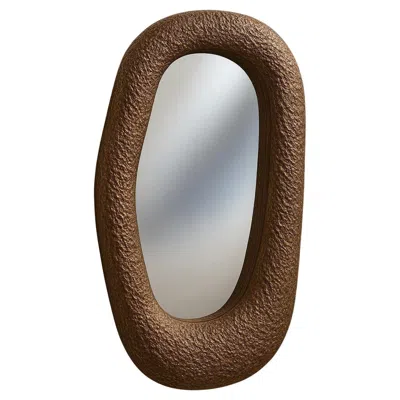 Pre-owned 1stdibs Hand-sculpted Organic Wall Mirror In Exclusive Bronze Patina By Sidani Design In Gray