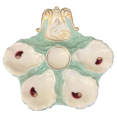 Pre-owned 1stdibs Haviland Oyster Plate Designed By Boteler, C. 1880's In Sand