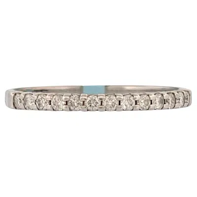 Pre-owned 1stdibs Heather 14k White Gold Diamond Band With .45 Ctw Natural Diamonds Size 6.5
