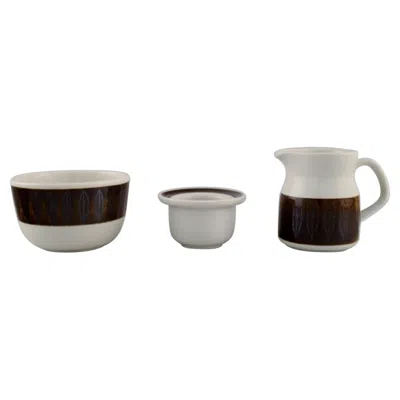 Pre-owned 1stdibs Hertha Bengtson For Rörstrand, Three Parts Koka In Glazed Stoneware In Gray