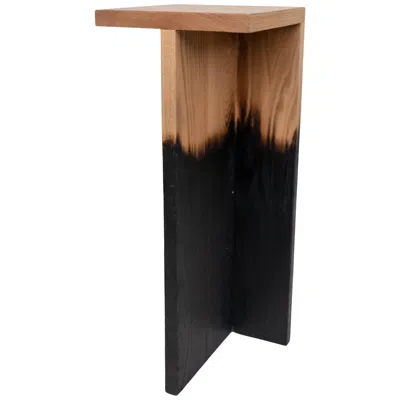 Pre-owned 1stdibs High Burnt Oak Stool By Daniel Elkayam In Brown