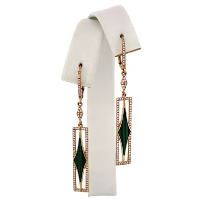 Pre-owned 1stdibs Hippolyta 14k Yellow Gold Leverback Earrings