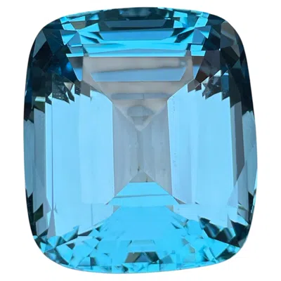 Pre-owned 1stdibs Huge Natural Swiss Blue Topaz Cushion Cut 85.37 Carat Loose Gemstone For Pendant