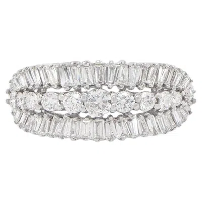 Pre-owned 1stdibs Igi Certified Diamond Ring 1 Carats Total Platinum In Multi