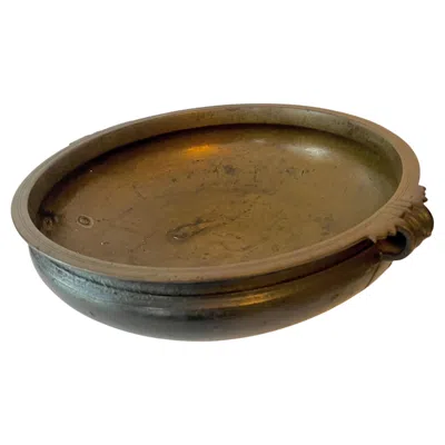 Pre-owned 1stdibs Indian Bronze Uri Bowl In Gold