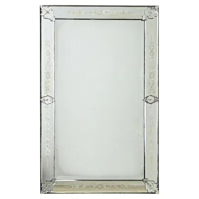 Pre-owned 1stdibs Italian 19th Century Venetian Mirror In Rectangular Frame In Brown