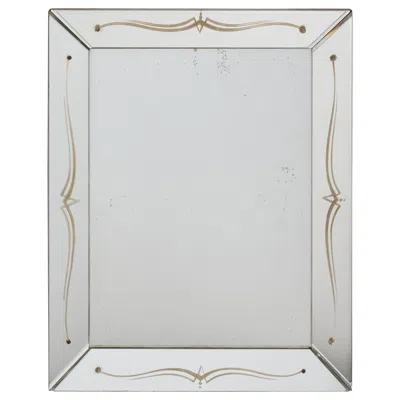 Pre-owned 1stdibs Italian Designer, Wall Mirror, Glass, Acrylic, Italy, 1950s In Gray