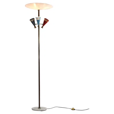 Pre-owned 1stdibs Italian Floor Lamp 1950s. In Sand