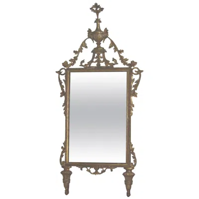 Pre-owned 1stdibs Italian Neoclassical Giltwood Mirror, 18th Century In Gray