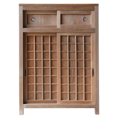 Pre-owned 1stdibs Japanese Antique Cabinet 1920s-1940s / Tansu Sideboard Wabisabi In Brown