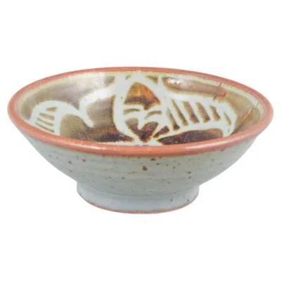 Pre-owned 1stdibs Jepson Pottery, Usa. Ceramic Bowl In Chinese-inspired Style. Mid-20th C. In Sand