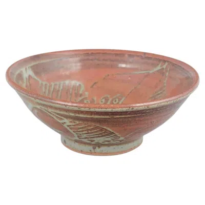 Pre-owned 1stdibs Jepson Pottery, Usa. Ceramic Bowl With Reddish-brown Glaze. Mid-20th C.