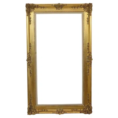 Pre-owned 1stdibs Large Gold Baroque-style Frame – Classic Wooden Frame 121x71cm In Brown