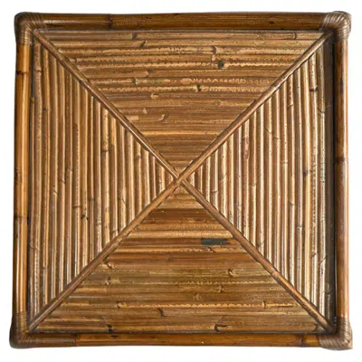 Pre-owned 1stdibs Large “molto” Bamboo Tray. Italian Artisanal Production In Brown
