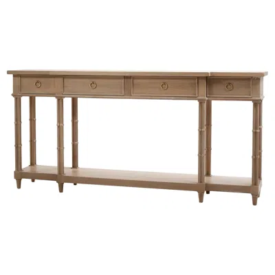 Pre-owned 1stdibs Large Regency Style Console Table In Brown