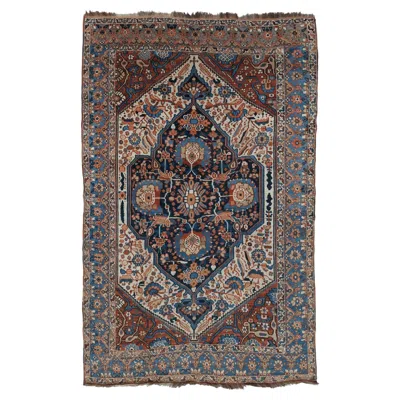 Pre-owned 1stdibs Late 19th Century Antique Hand Knotted Wool Rug, Floral Design Rug In Gray
