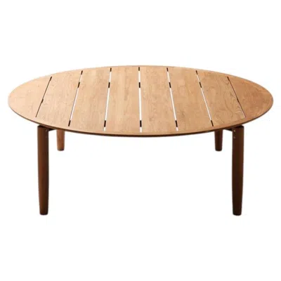 Pre-owned 1stdibs Levante 221cm Round Teak Outdoor Dining Table - Sits 8 Armchair - Made In Italy In Brown