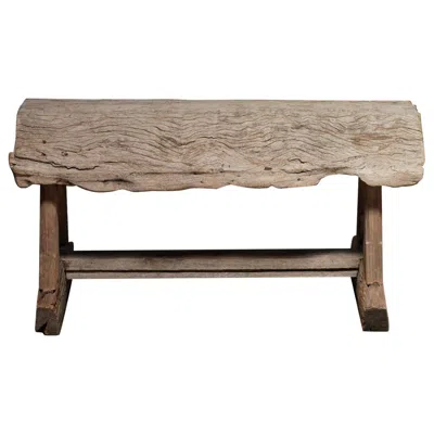 Pre-owned 1stdibs Log Bench, Japan In Brown