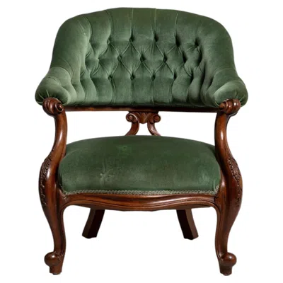 Pre-owned 1stdibs Louis Philippe Accent Chair In Brown