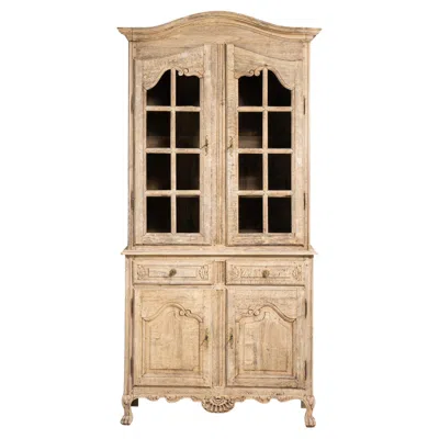 Pre-owned 1stdibs Louis Xiv Oak Vitrine In Brown