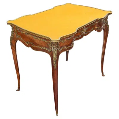 Pre-owned 1stdibs Louis Xvi Style French Bureau Plat After Zweiner In Brown