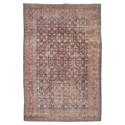 Pre-owned 1stdibs Lovely European Sized Antique Water-garden Tabriz Rug, C. 1920's In Brown