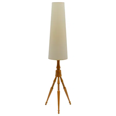 Pre-owned 1stdibs Lovely Mid-century Modern Floor Lamp In Wood, 1960s, France In Brown