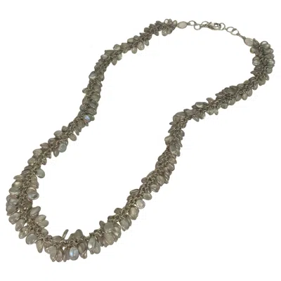 Pre-owned 1stdibs Lovely Moonstone Drop Rope Necklace In Multi