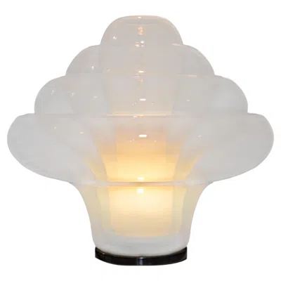 Pre-owned 1stdibs Lt305 Lotus Lamp, Designed By Carlo Nason For Av Mazzega In Sand