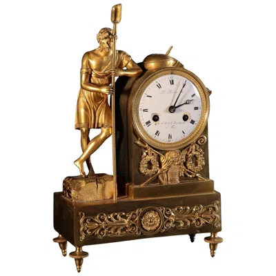 Pre-owned 1stdibs Mantel Clock, Camillo Borghese, First Quarter 19th Century In Gold