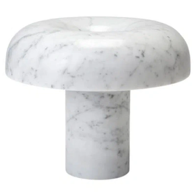 Pre-owned 1stdibs Marie White Carrara Marble Table Lamp By Haymann Editions